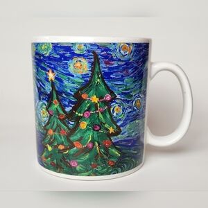 Starbucks Starry Night Christmas Van Gogh Mug